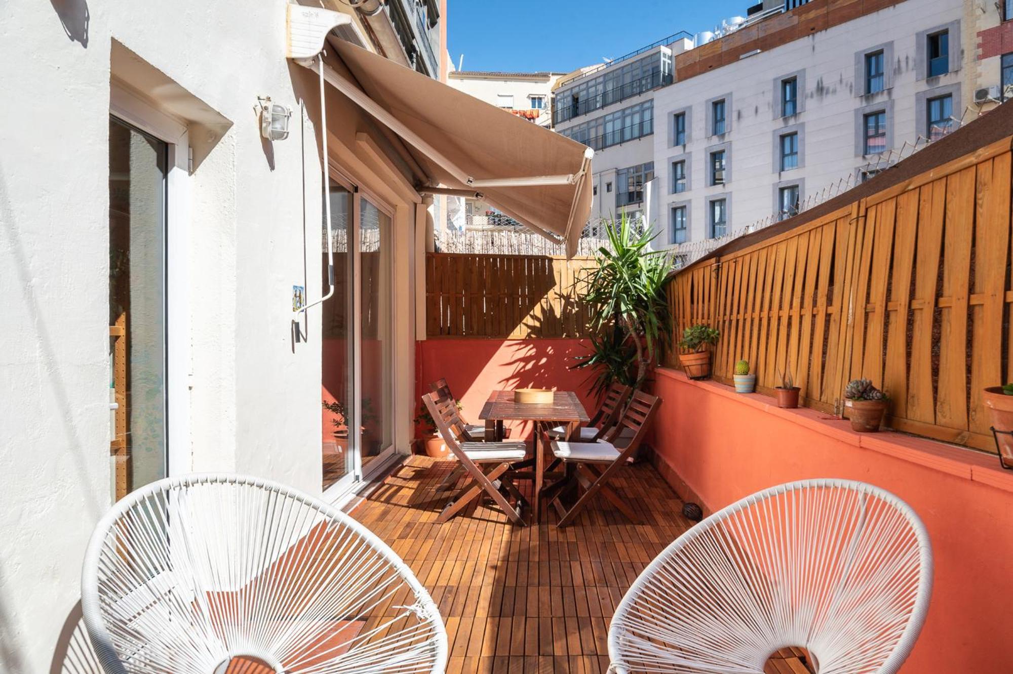 Spacious & Sunny Apt With Terrace In The City Center Barcelona Zewnętrze zdjęcie